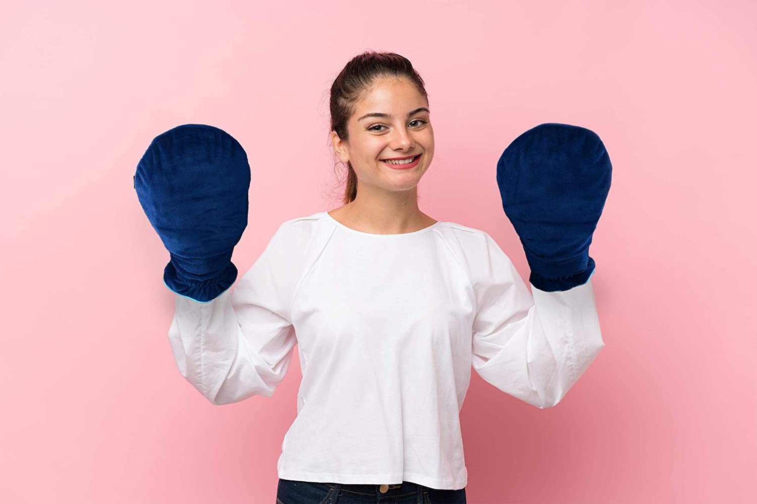 Heated Therapy Mittens (Blue)