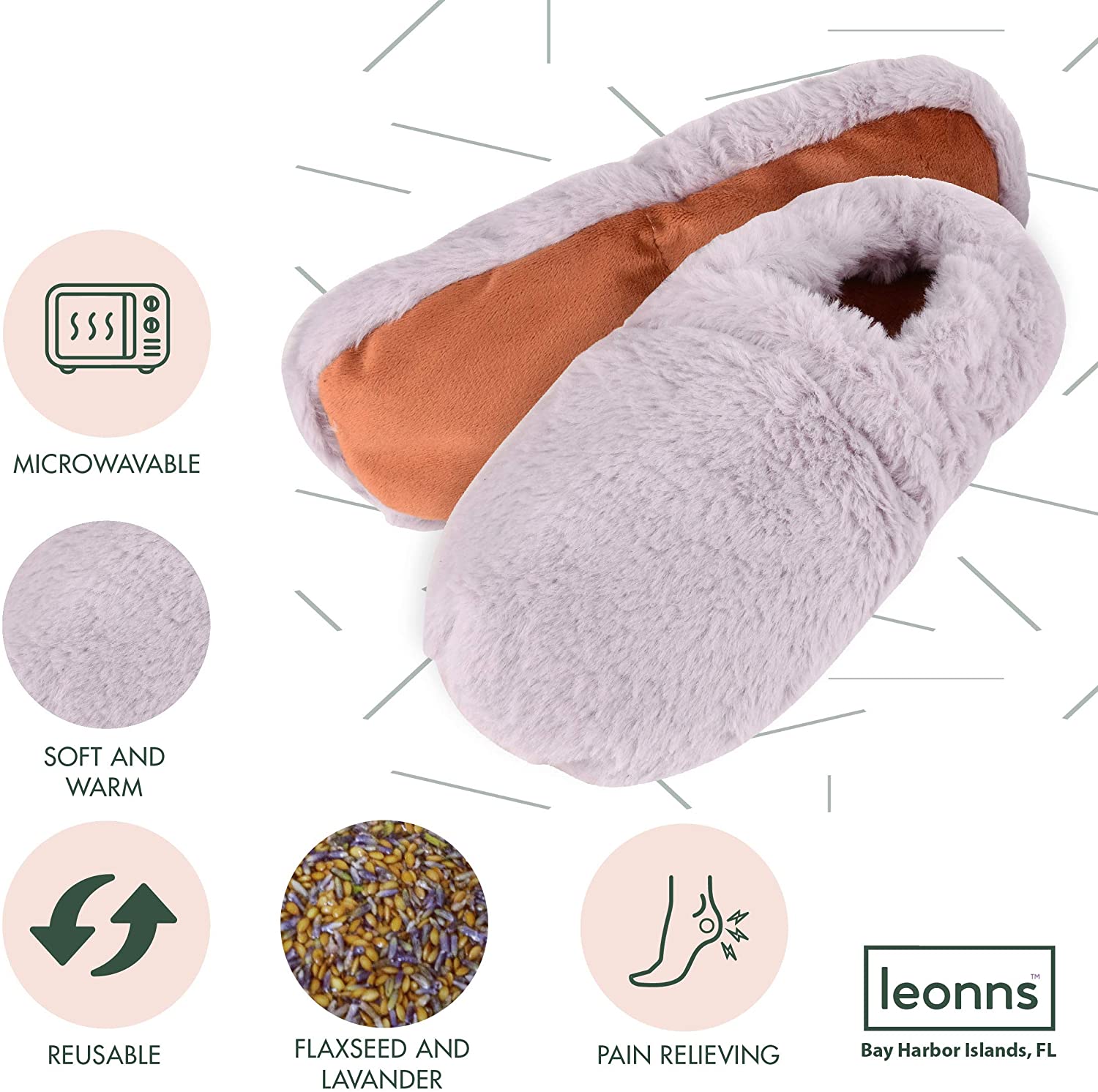 Heated Therapy Slippers (Light Grey)