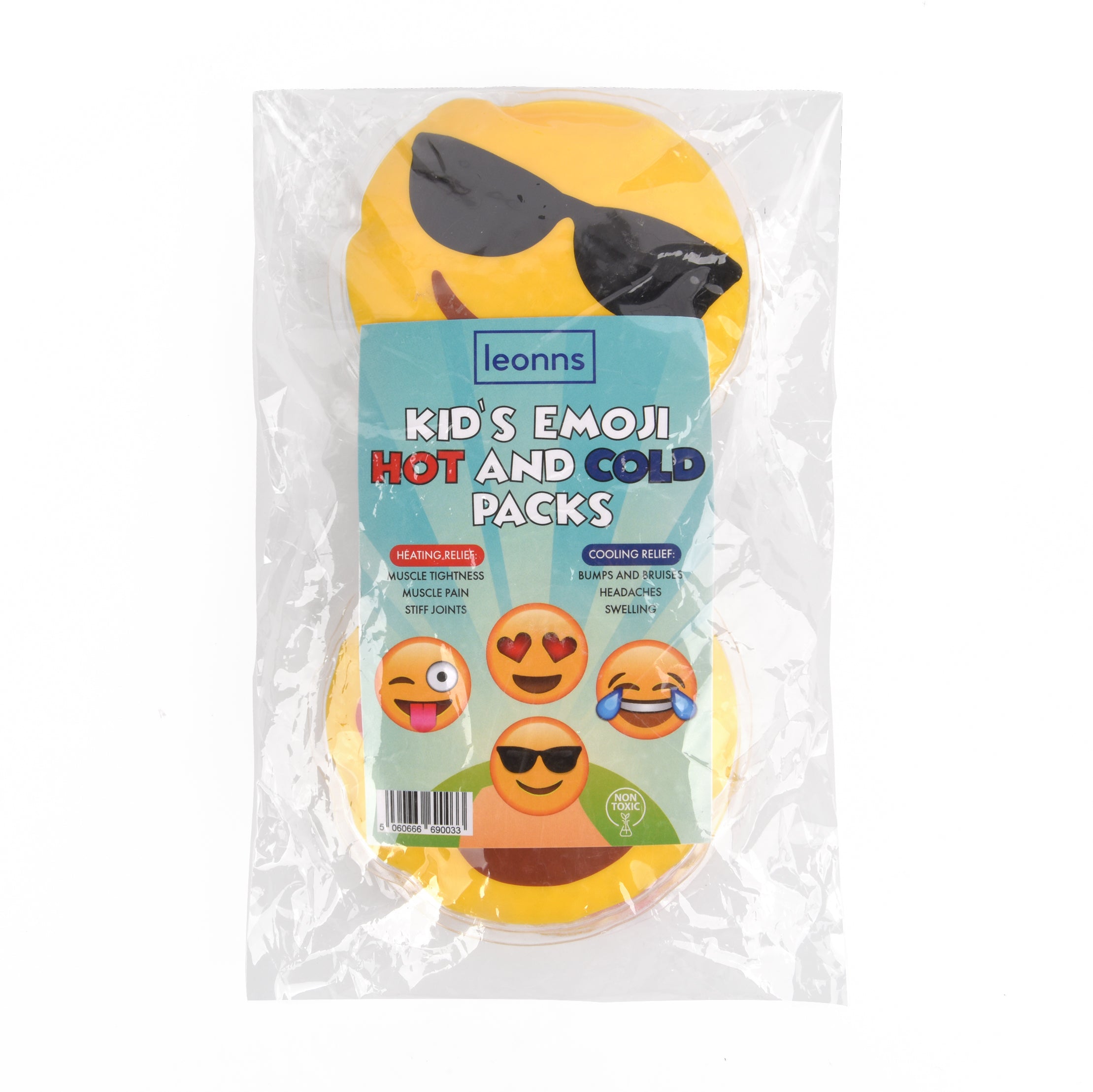 Kids Hot and Cold Ice Packs (Emoji Set)