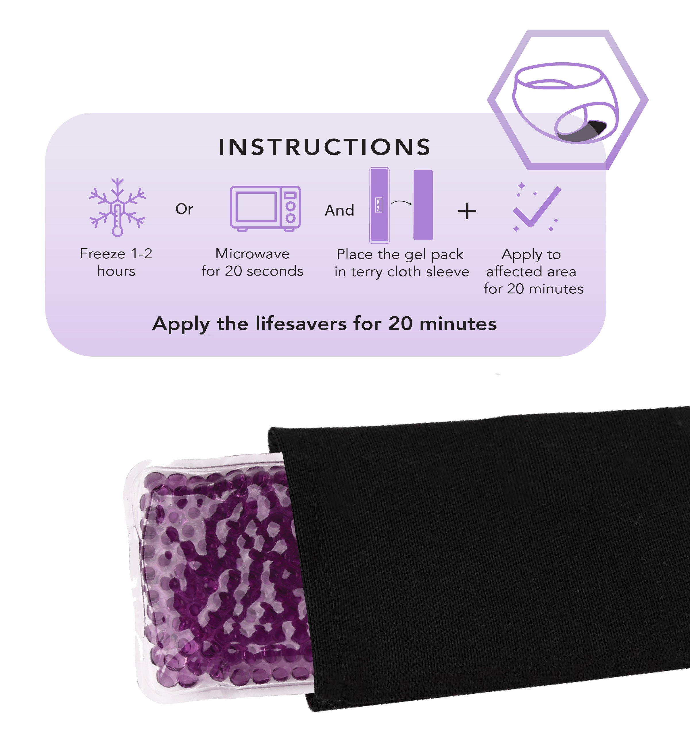 Reusable Perineal Ice Pack with Washable Sleeve