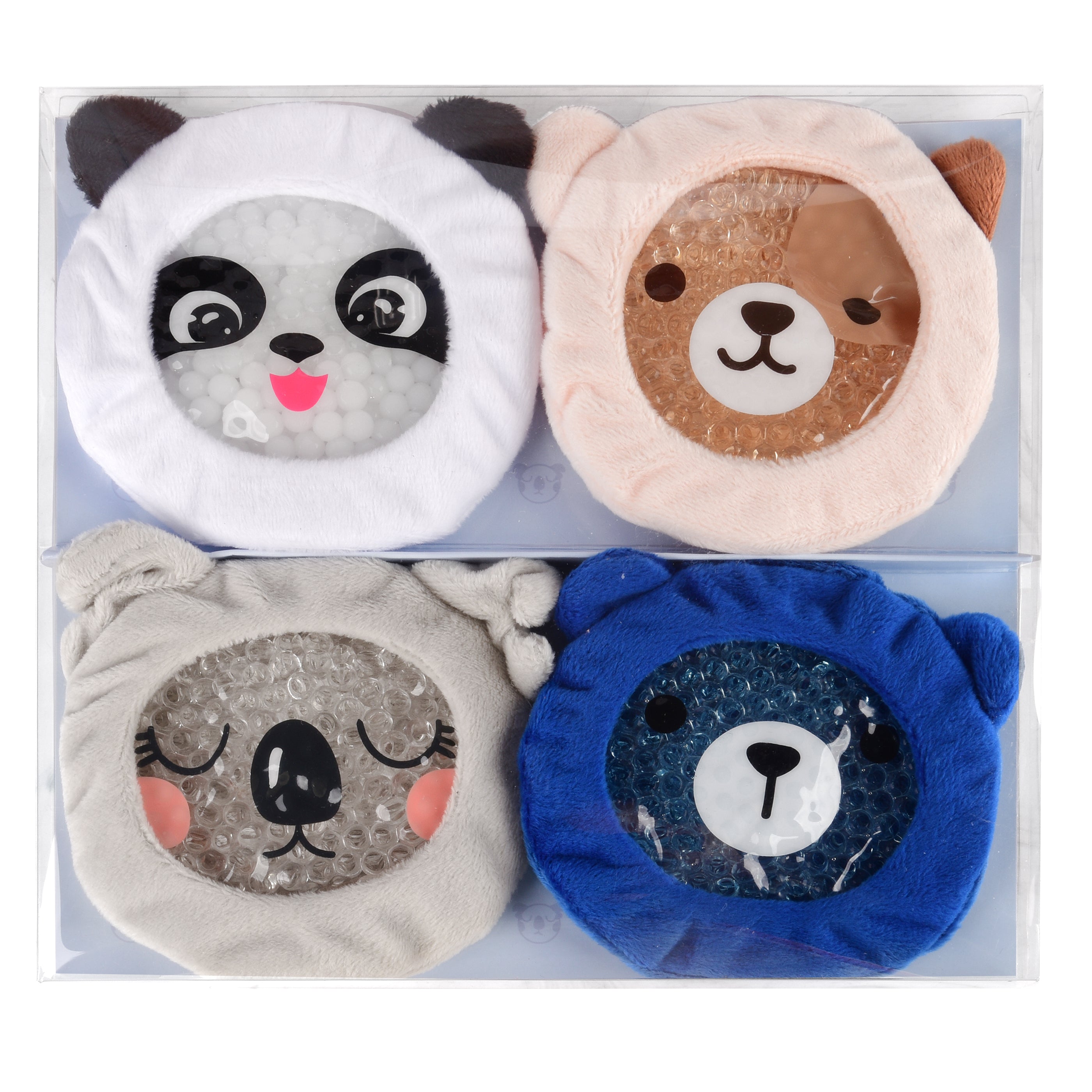 Kids Hot and Cold Fuzzy Sleeved Ice packs (Panda Set)